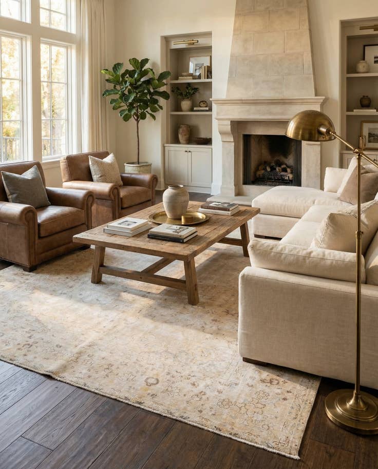 Detail image of 9' 3 x 12' 7 Hand Knotted Ultra Vintage Persian Wool Rug