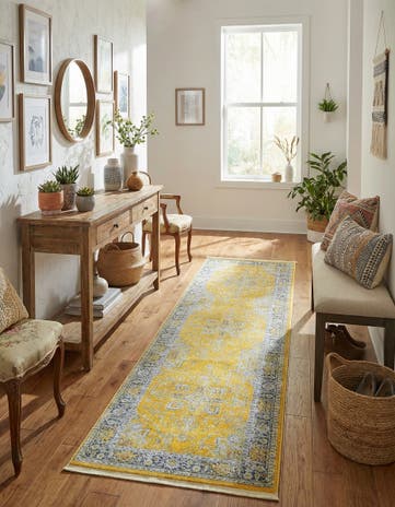 Yellow Santiago Runner Rug
