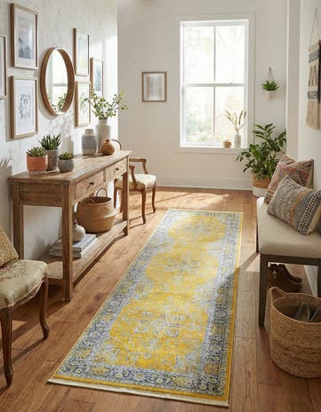 Yellow Santiago Runner Rug