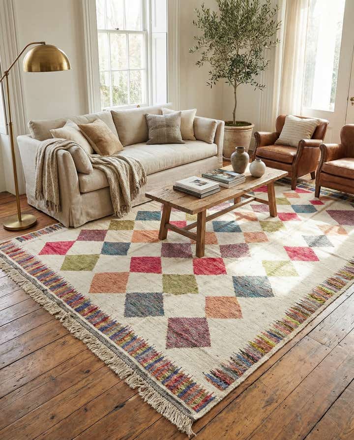 12' x 15' 9 Hand Knotted Moroccan Wool Rug