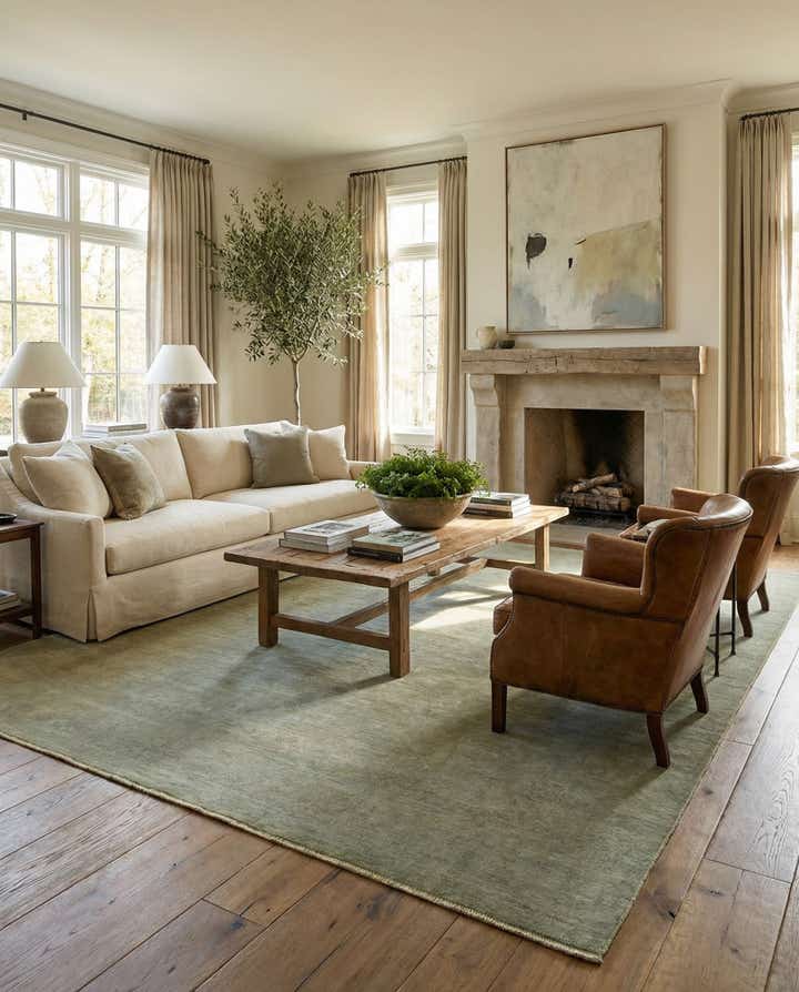 6' 8 x 9' 3 Hand Knotted Over-Dyed Ziegler Rug