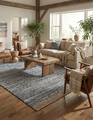 10' x 14' 1 Hand Woven Chindi Trellis Rug