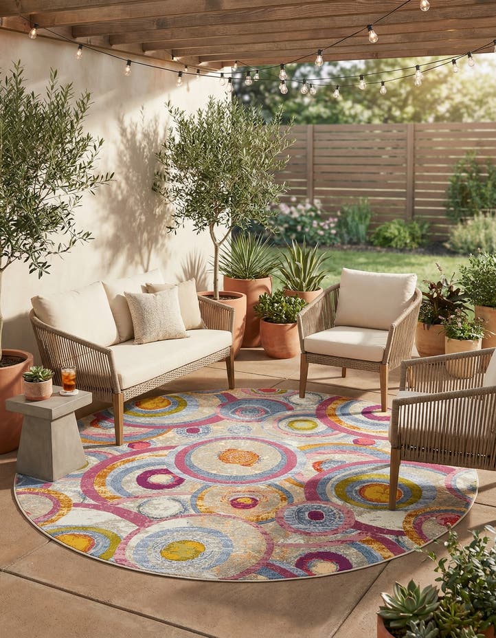 10' x 10' Easy-Clean Modern Indoor / Outdoor...