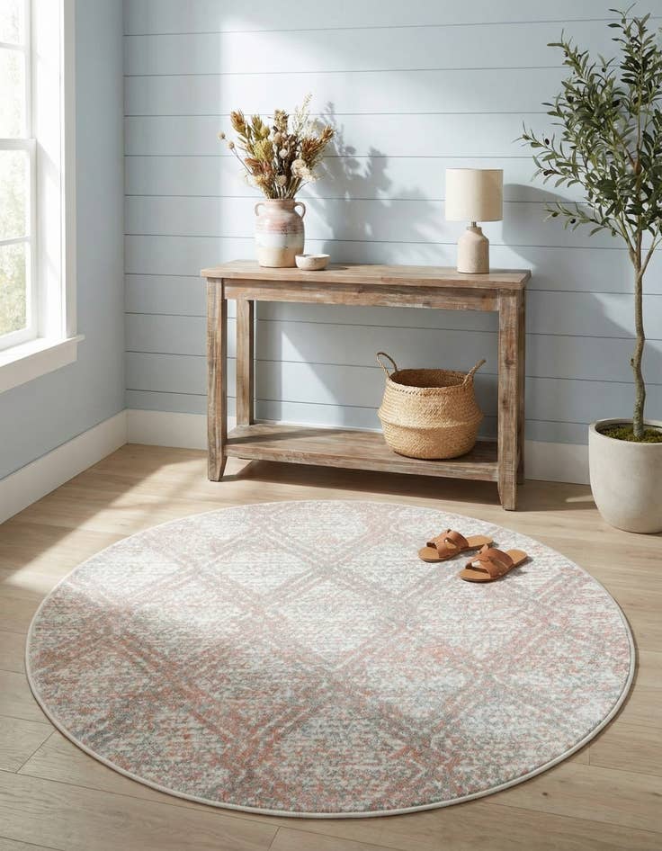 Detail image of 3' 3 x 3' 3 Kamala Washable Round Rug