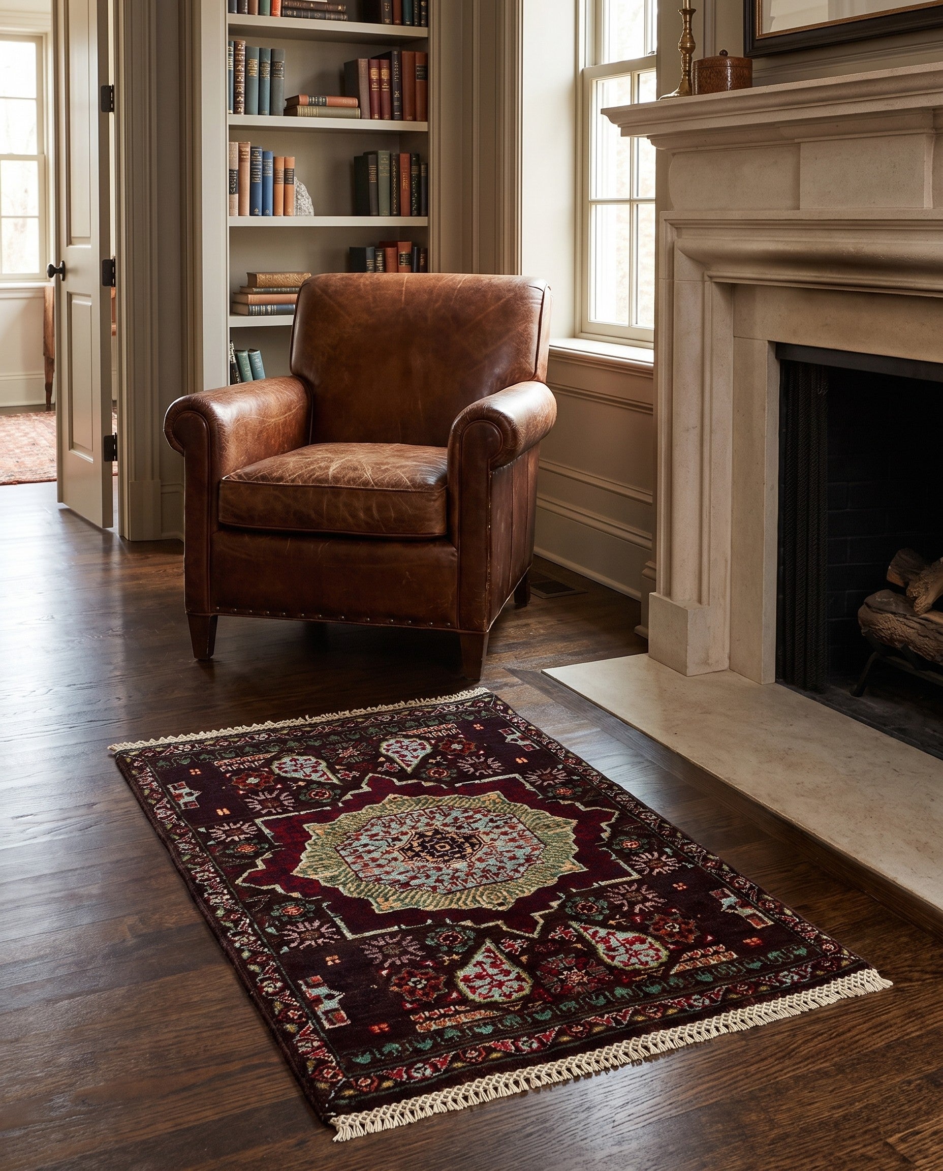 2' x 3' 1 Hand Knotted Mamluk Ziegler Rug