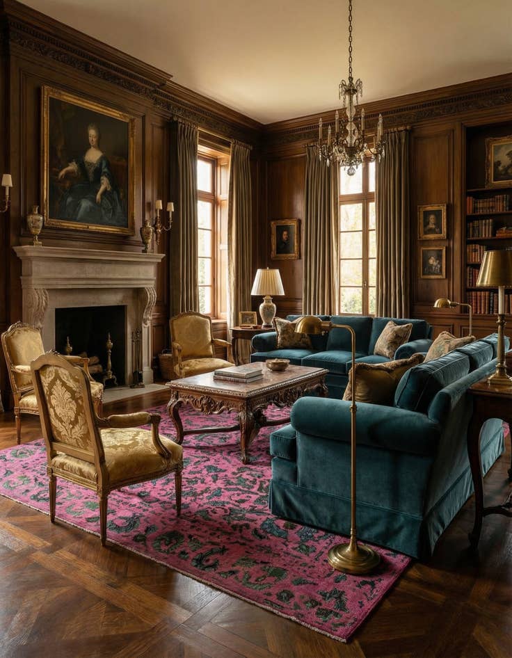 Detail image of 9' 1 x 12' Vintage Royal Wool Rug