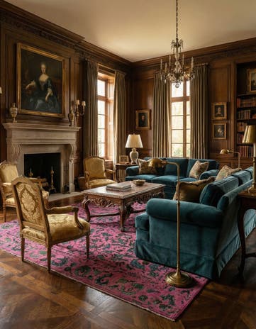 9' 1 x 12' Vintage Royal Wool Rug