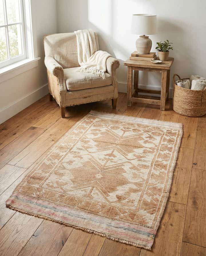 3' x 4' 2 Hand Knotted Ultra Vintage Persian Wool Rug