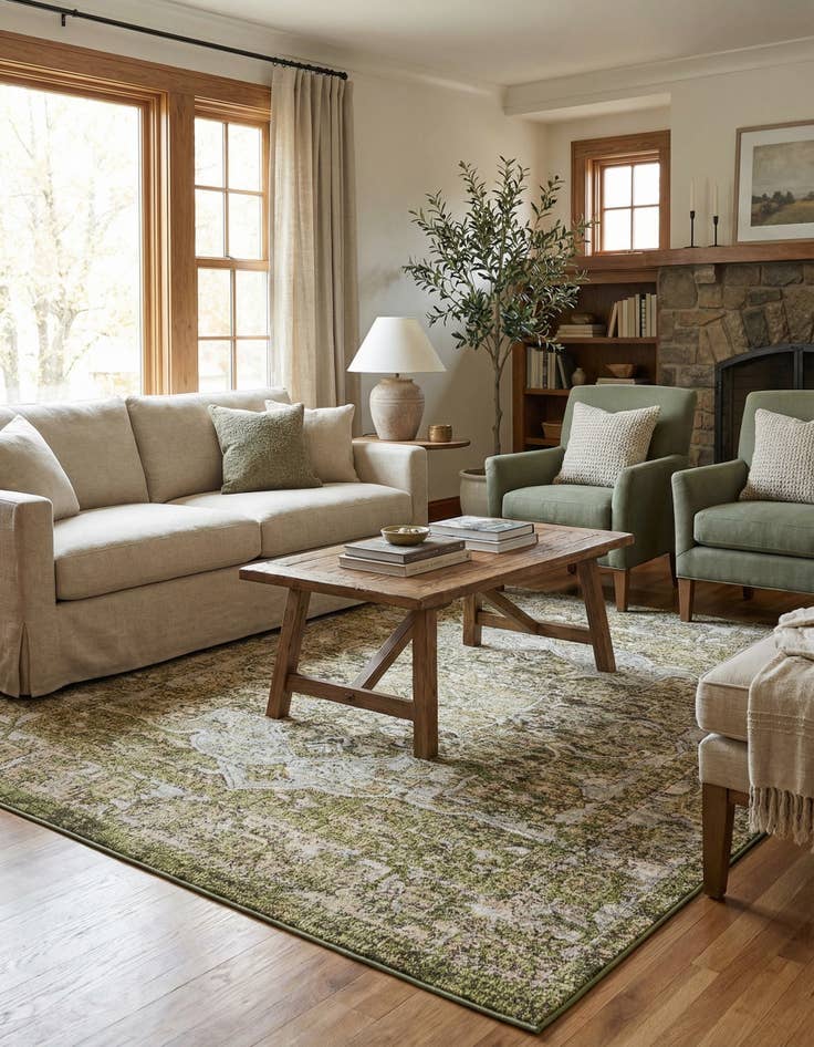 Detail image of  7' x 7' Isabella Square Rug