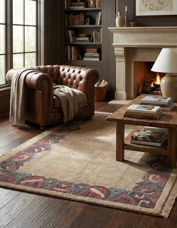 4' x 5' 10 Hand Knotted Tibet Wool Rug