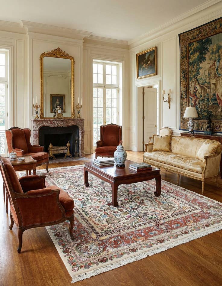 Detail image of 9' 8 x 13' Kashmar Wool Rug