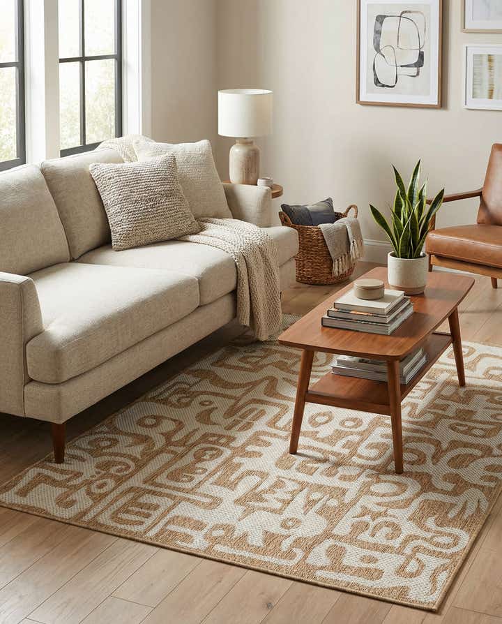 4' x 6' Easy-Clean Modern Indoor / Outdoor Rug