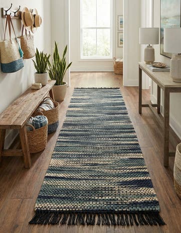 2' 7 x 10' Hand Woven Chunky Jute Runner Rug