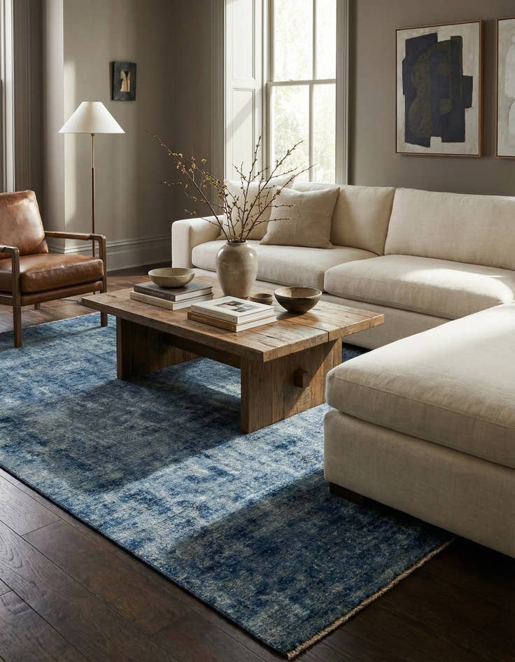 Detail image of 9' 8 x 12' 3  Hand Knotted Ultra Vintage Persian Wool Rug