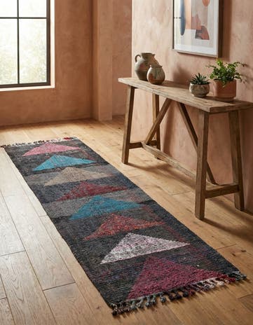2' 6 x 9' 10 Hand Knotted Moroccan Wool Runner Rug