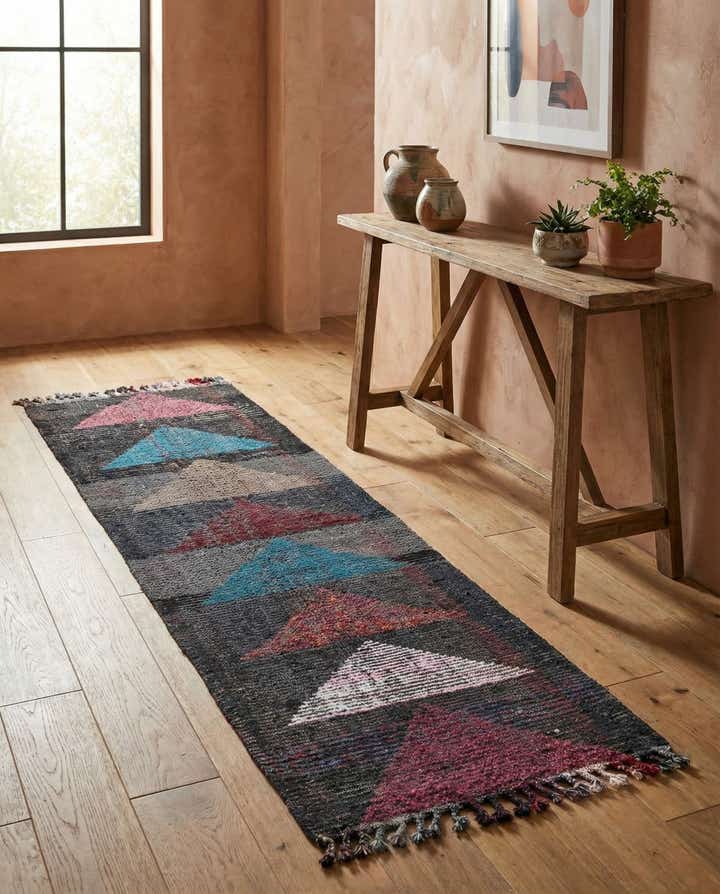 2' 6 x 9' 10 Hand Knotted Moroccan Wool Runner Rug