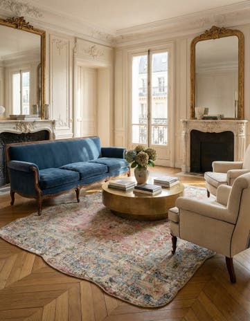 6' x 8' 2 Vintage Royal Wool Rug