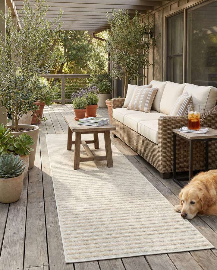 2' 7 x 10' Easy-Clean Sabrina Soto Indoor / Outdoor Runner Rug