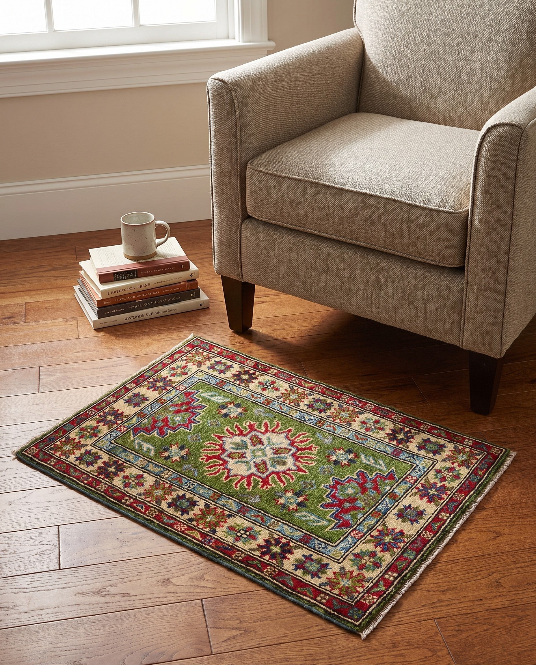 2' 1 x 3' Hand Knotted Kazak Rug