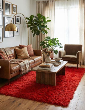 3' 6 x 6' 8 Hand Knotted Moroccan Wool Rug