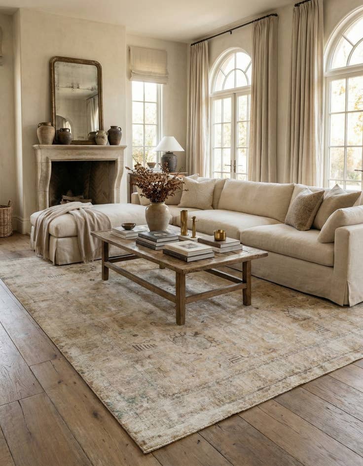 Detail image of  9' 7 x 12' 8  Hand Knotted Ultra Vintage Persian Wool Rug