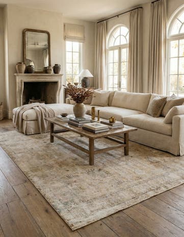 9' 7 x 12' 8 Hand Knotted Ultra Vintage Persian Wool Rug
