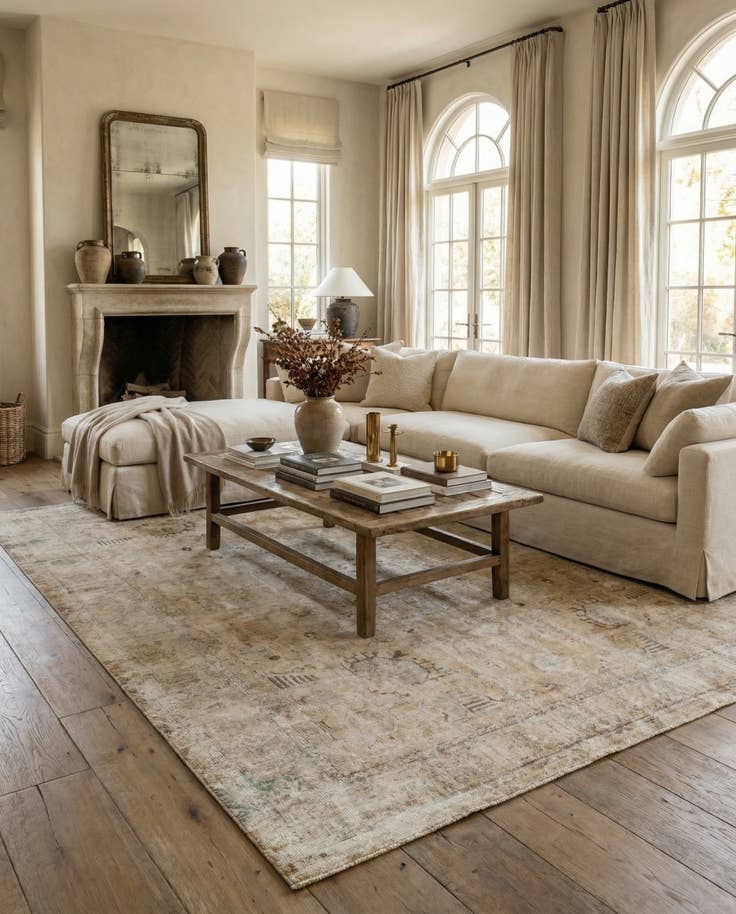 Detail image of 9' 7 x 12' 8 Hand Knotted Ultra Vintage Persian Wool Rug