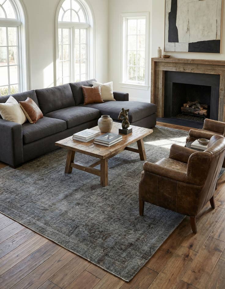 Detail image of 8' 7 x 11' 8  Hand Knotted Ultra Vintage Persian Wool Rug