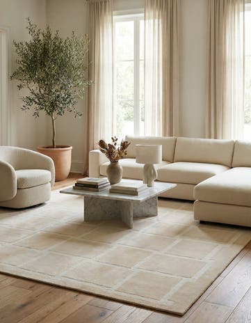 5' 7 x 8' Hand Knotted Darya Wool Rug