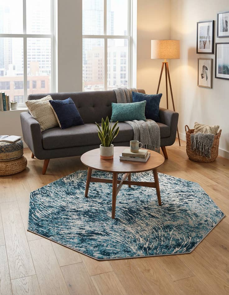 Detail image of  6' x 6' Oasis Octagon Rug