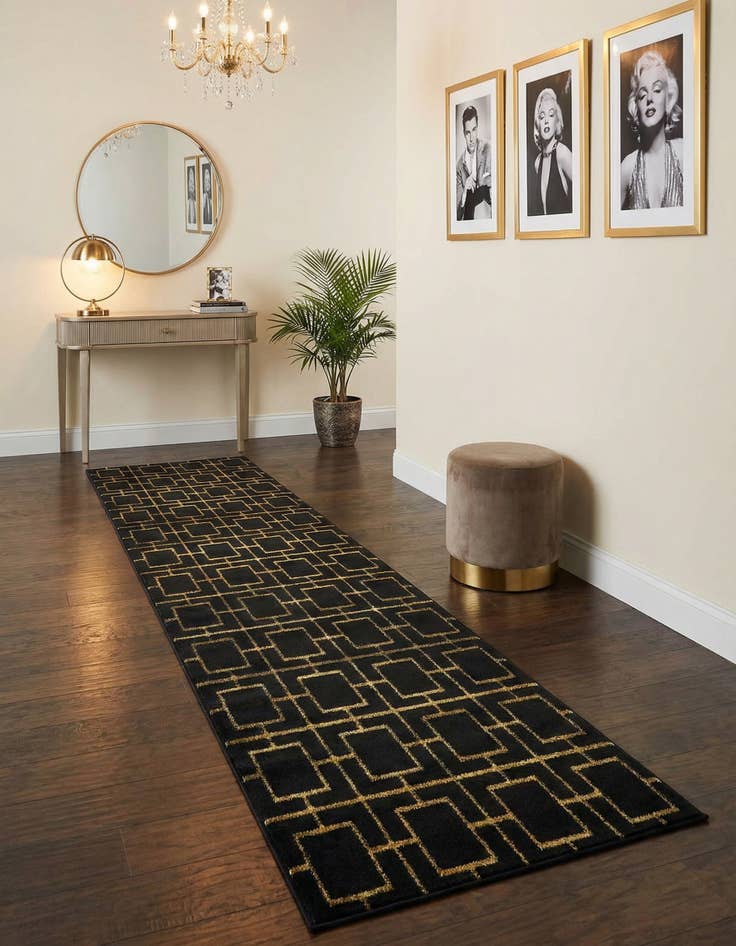 Detail image of 2' 7 x 12'  Marilyn Monroe™ Glam Deco Runner Rug