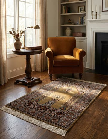 2' 9 x 4' 3 Hand Knotted Bokhara Oriental Wool Rug