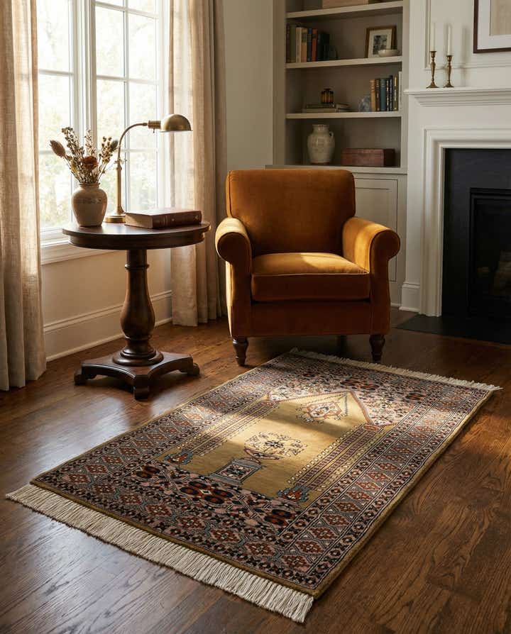 2' 9 x 4' 3 Hand Knotted Bokhara Oriental Wool Rug