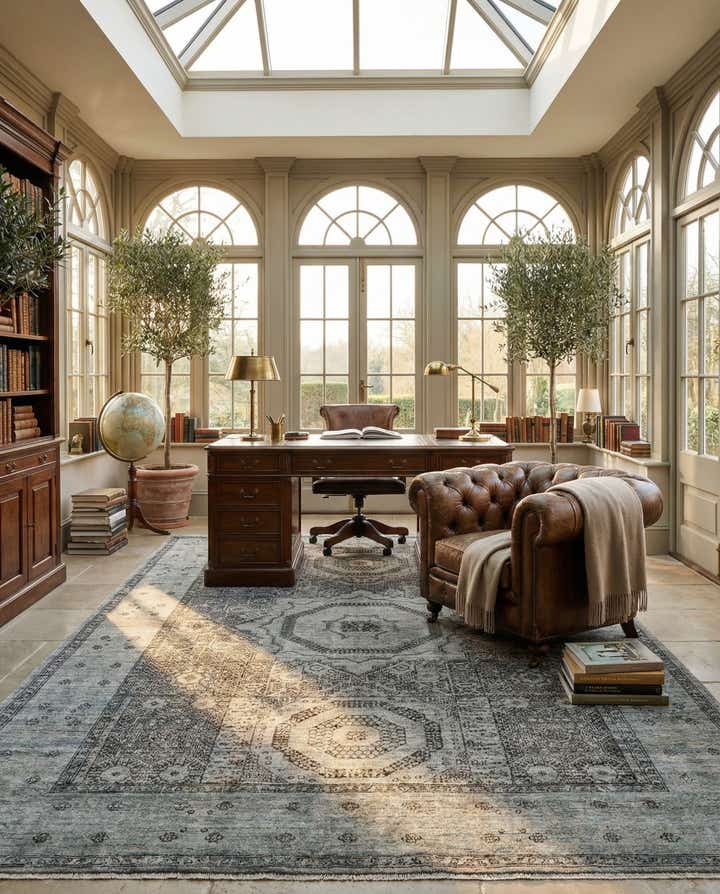 5' 7 x 7' 10 Hand Knotted Mamluk Rug