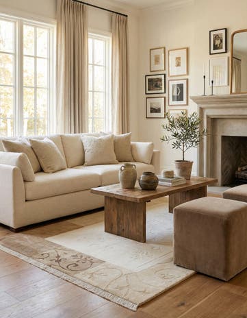 4' 7 x 6' 8 Hand Knotted Darya Wool Rug
