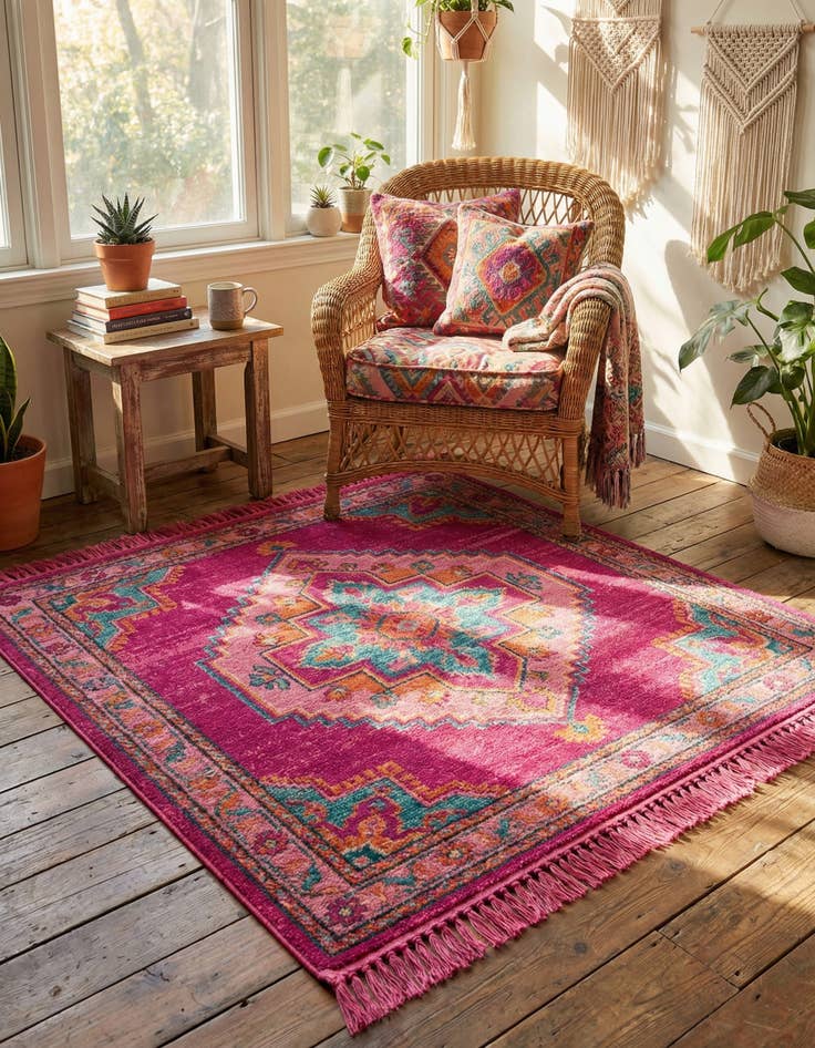 Detail image of  3' 3 x 3' 3 Santiago Square Rug