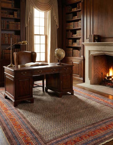8' 1 x 11' 5 Hand Knotted Mir Wool Rug