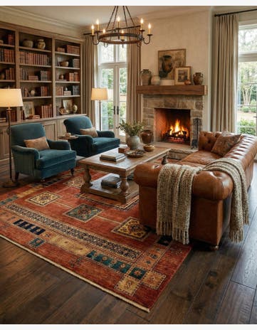 5' 7 x 8' 5 Luribaft Wool Rug
