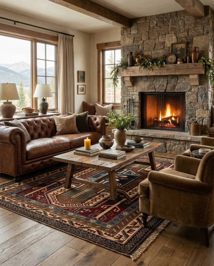 Detail image of 4' 9 x 7' 2 Hand Knotted Kars Wool Rug