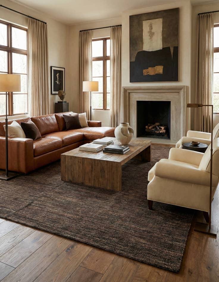 Detail image of 7' 11 x 10' 7 Juma Wool Rug