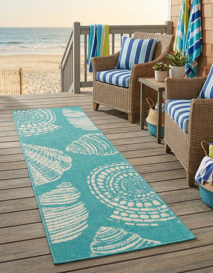 2' x 6' Easy-Clean Coastal Indoor / Outdoo...