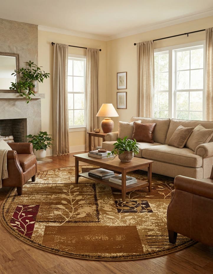 7' 10 x 10' Cafe Oval Rug