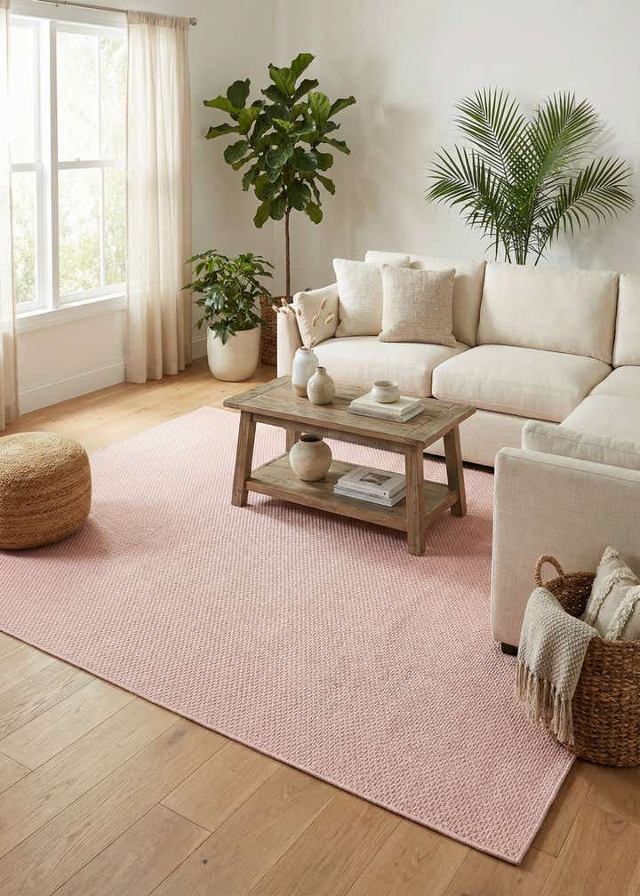 7' 10 x 11' Easy-Clean Solid Indoor / Outdoor Rug