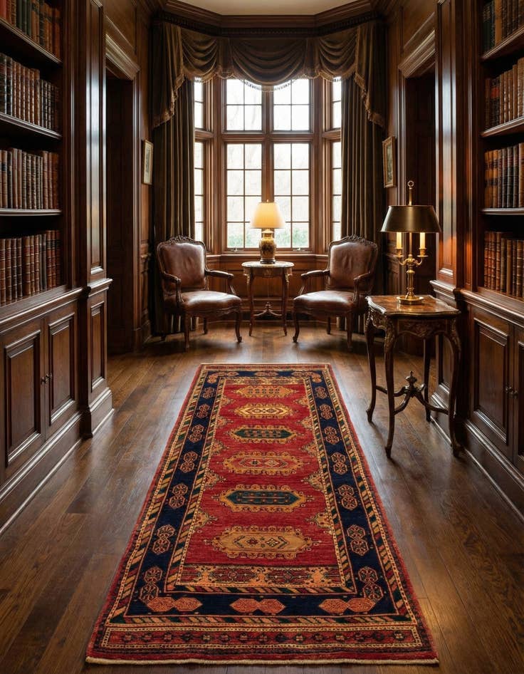 Detail image of 2' 11 x 8' 11 Kashkuli Runner Rug