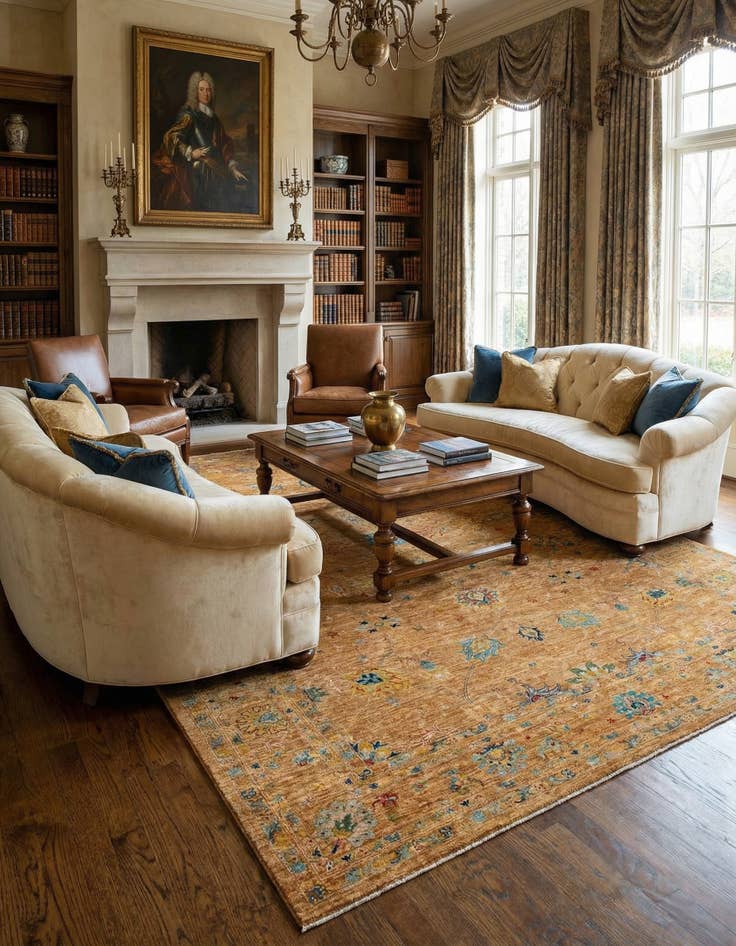 Detail image of 8' 11 x 12' 7  Hand Knotted Ariana Rug