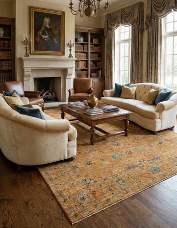 8' 11 x 12' 7 Hand Knotted Ariana Rug