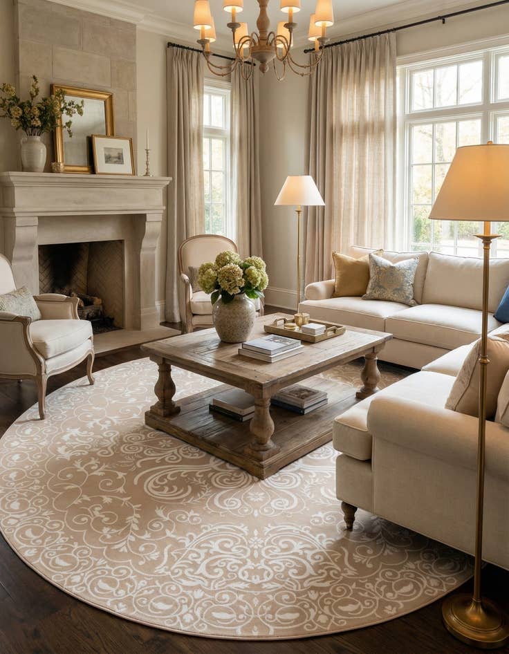 Detail image of 10' 8 x 10' 8 Himalaya Round Rug