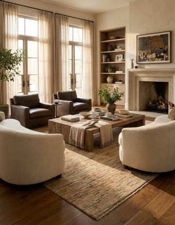 8' 1 x 9' 7 Hand Knotted Modern Ziegler Wool Rug