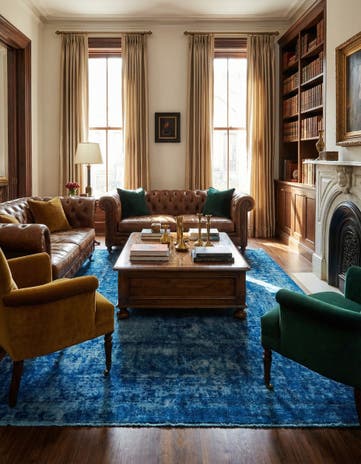 7' 11 x 9' 8 Vintage Royal Wool Rug