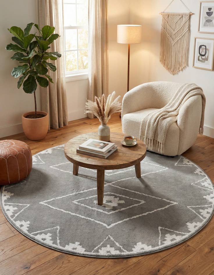 Detail image of 10' x 10' Oslo Round Rug